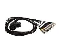 RCF LKS 25-2 FANOUT Кабель-коса 25 pin - 8 XLR, длина 1.0 м, коса 1.0 м