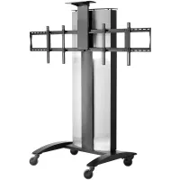 Peerless-AV SR555E- Мобильная напольная стойка для ВКС, два ЖК-дисплея диагональю 40-55'' и массой до 34 кг каждый