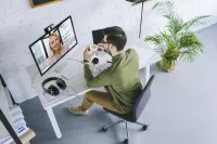 Комплект 2. Домашний офис. Оптимальный - Комплект для домашнего офиса и оснащения рабочих мест сотрудников, FHD, звук студийного качества, стильный дизайн, Plug-and-Play, Zoom, Skype, Microsoft Teams