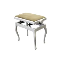 Hidrau bg200 white matt (tc1)  банкетка, сатинированная белая, ореховый бархат
