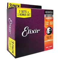 Elixir 16539 Nanoweb - Струны для акустических гитар