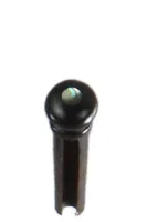 String pin Acura GP-H3 - Horn acoustic guitar string pin with mother-of-pearl inlay, per piece