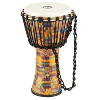 Meinl padj2-s-f  джембе 8" с веревочной настройкой travel series, синт мембрана, kenyan quilt