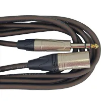 True magic TEMG030/3M Кабель микрофонный Jack 6.3 - XLR male, стерео, 3м, 6.5мм, черный