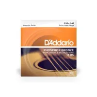 D`addario ej-15  струны для акустической гитары фосфор/ бронза, extra light 10-47