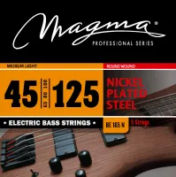 Magma Strings BE165N - Струны для 5-струнной бас-гитары Low B 45-125, Серия: Nickel Plated Steel, Калибр: 45-65-80-100-125, Обмотка: круглая, никелиро