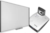 Комплект: Интерактивная доска ExellTECH ET-91  с проектором BenQ MW855UST+