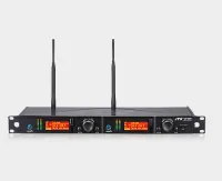 JTS UF-20R Радиосистема:UHF-ресивер двухканальный, выход: 2*XLR/2*6.3 Jack, LСD-дисплей, 650-725 МГц
