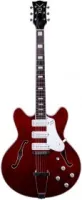VOX BOBCAT S66 полуакустическая электрогитара, конфигурация звукоснимателей - SSS, цвет красный