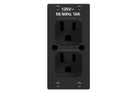 Crestron FTA-PWR-222, модуль розетки переменного тока FlipTop ™, двойной, европейский «Schuko», тип F