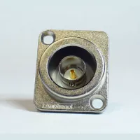 Amphenol AC-BNC-JS-75 BNC гнездо для установки на панель, тип - D, под пайку, цвет-никель (изолированый)