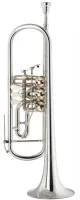 Rotary trumpet Bb Stomvi Titan 5490 - Профессиональная мастеровая роторная труба в строе си-бемоль с теплым и полным оркестровым звуком и хорошей проекцией. Посеребреная латунь.