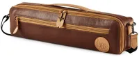 Flute case cover Gard Bags GB-166DMLNT - Сумка из натуральной кожи для флейты в футляре с врезным карманом. Цвет светло- и темно коричневый