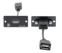 Kramer [wu-aa(b)] модуль-переходник usb розетка а-розетка а; цвет черный