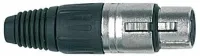 PROEL XLR5FV Разъем "XLR - мама", 5-и пиновый, никелированные контакты.