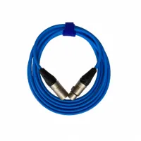 XLR3F-XLR3M (blue) 20 метров балансный микрофонный кабель (синий) GS-PRO