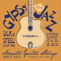 GJXL-LE Gypsy Jazz SilkandSteel Extra Light Компект струн для акустической гитары 10-50 LaBella