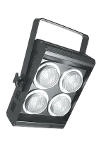 DTS FLASH 4000 Cветильник заливающего света, 2600 Вт, 4 лампы PAR36 120V/650W, черный корпус, классическое исполнение. Каждая лампочка подключается индивидуально