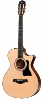 TAYLOR 312ce 300 Series, гитара электроакустическая, форма корпуса Grand Concert, кейс