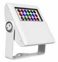ARCTIK AM725XWT LINX i18 (R+G+B+W) Архитектурный светодиодный заливной прожектор со сменой цвета. Световой поток 1656 люмен, сила света 78850 кд при 6 градусах. Источник света: 18*3 Вт (5R+4G+4B+5Lime) LED, DMX, RDM, технология CCS 3.0, ССТ: 1800-10000 К,