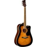 Jay Turser JTA-454QCET-TSB SALE  электроакустическая гитара Dreadnought, Tobacco Sunburst