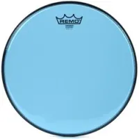 Remo be-0312-ct-bu  12" emperor colortone, пластик для барабана прозрачный, двойной, синий