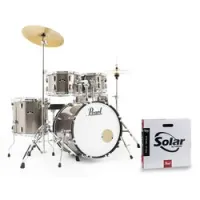 Pearl rs505c/ c707  ударная установка из 5-и барабанов, цвет bronze metallic, (3 коробки)