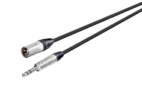 ROXTONE NMXJ240/5 Кабель микрофонный, MC010 (D 6,5мм), 2x0,30mm2, XLR 3P male - 6,3mm stereo Jack(Neutrik: NC3MXX-NP3X), 5м