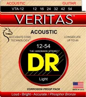 VTA-12 Veritas Комплект струн для акустической гитары, фосфорная бронза, 12-54, DR