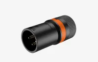 ROXTONE LX3M-Black/Orange Разъем Cannon кабельный, "папа" 3-х контактный. угловой.  Корпус: Армированный стекловолокном полиамид (PA6+20%GF), Контакты: латунь, покрытие контактов: золото. Цвет: Черный ( в комплекте два кольца: черное и оранжевое) Поставля