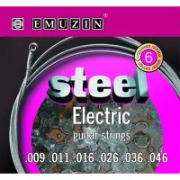 EMUZIN STEEL ELECTRIC 6S - струны для электрогитары, калибр 9-46 (9-11-16-26-36-46)