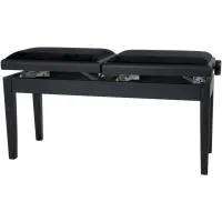 GEWA Piano bench Deluxe Double Black matt Банкетка для пианино двойная
