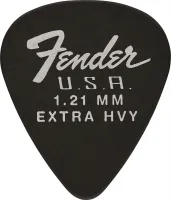 FENDER 351 DURA-TONE 1.21 12 PK BLK медиатор 1.21 мм, жесткий, цвет чёрный