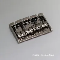 Gotoh 404bo-4-ck  бридж для 4-струнной бас гитары, латунные седла, черный хром