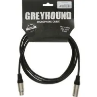 Klotz grg1fm01.5  greyhound микрофонный кабель xlr(f)/ xlr(m), 1,5 м, черный, разъемы klotz