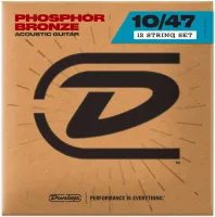 Струны для акустической 12-струнной гитары Dunlop Phosphor Bronze DAP1047J Light (12 шт)