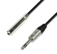 Adam hall k4 bov 0090 - кабель удлинительный для наушников, trs (jack) 6.3 mm (f) - trs (jack) 6.3 mm (m), 0,9 м