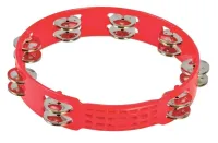 LP LPA191 Aspire 10” Plastic Tambourine Red тамбурин пластиковый красный, 2x7 пар джинглов
