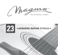 Magma Strings GA023G - Струна одиночная для акустической гитары 23, Серия: Gold Alloy 85/15, Калибр: 23, Обмотка: бронзовый сплав.