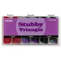 Dunlop 4730 stubby triangle display  коробка с медиаторами, 100, 200, 300 по 48 шт, 144 шт
