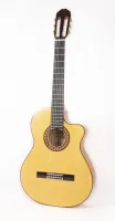 Electrified flamenco guitar Raimundo 646E - Гитара-фламенко с вырезом с установленным комплектом оборудования Fishman Pro Blend. Корпус из кипариса.