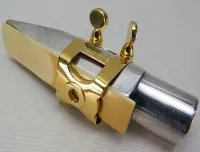 Solid silver alto saxophone ligature Woodstone Guardala - Solid silver ligature for Guardala metal alto saxophone mouthpieces for rich and warm sound