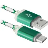 Цифровой кабель DEFENDER USB08-03LT зелёный