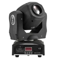 Mini Spot 60                Прожектор Mini Spot 60Вращающаяся голова Spot. Светодиод 60 Вт. 7 цветов + белый, 7 гобо + открытая. Pan 540° Tilt 270°. Электронный диммер 0-100%, строб. Ручной фокус. Управление: DMX512, количество каналов DMX 8,12, звукова