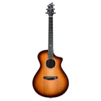Breedlove premier concert edgeburst ce  электроакустическая гитара с кейсом, цвет санберст