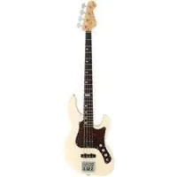 Fgn expert mighty jazz emj-al-r awh  бас-гитара, форма jazzbass, ольха/ клен/ палисандр, кейс, белый