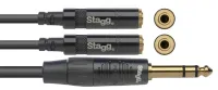 STAGG NYA010/PS2MJSR - Y-адаптер кабель серии N, 10 см, диаметр: 6 мм