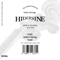 H101 Отдельная струна E/Ми для скрипки 4/4, Hidersine