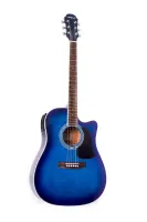 ARIA AW-20E BLS Гитара электро-акус, дерево корпуса ель, дерево грифа красное, дерево накладки грифа