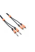BESPECO SLY2JR300 Кабель готовый серии "SILOS", 2 х JACK mono 6.3мм - 2 x RCA male, длина 3м